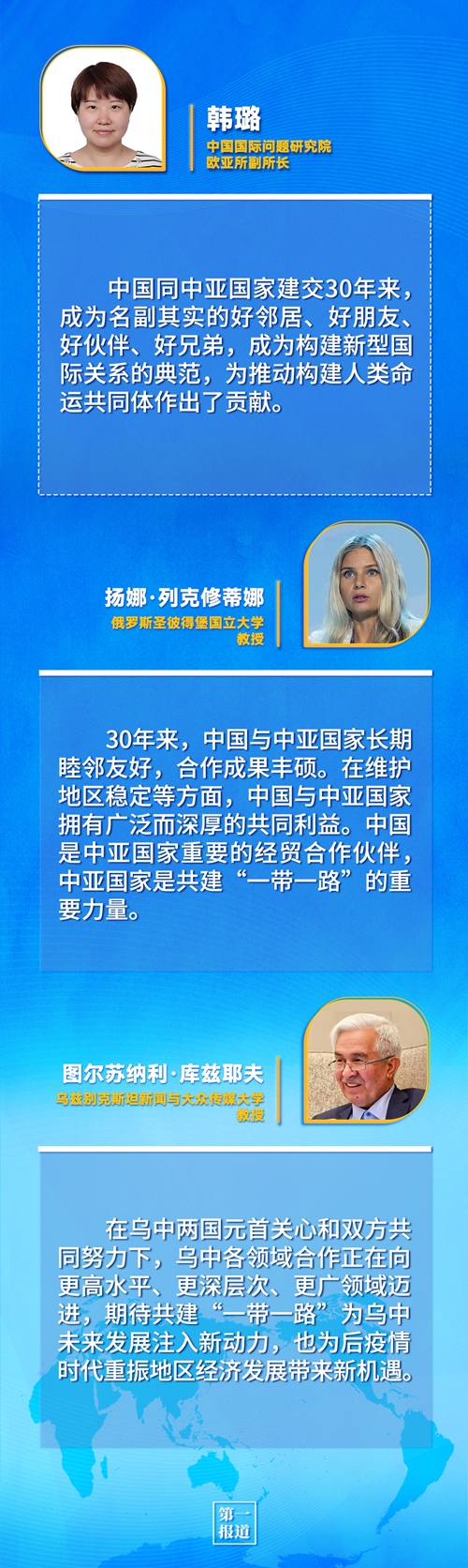 第一報(bào)道 | 建交三十年，習(xí)主席這樣評(píng)價(jià)與中亞五國(guó)關(guān)系