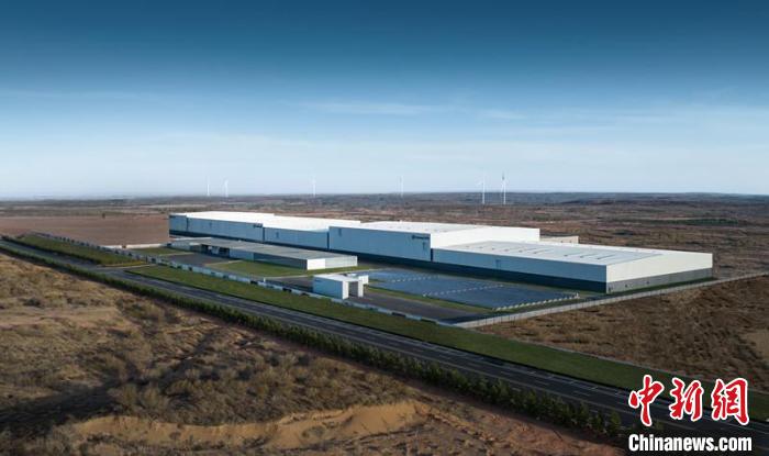 圖為鄂爾多斯零碳產(chǎn)業(yè)園(資料圖)?！堅﹫D