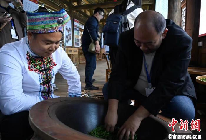 東盟國家媒體記者了解制茶工藝?！堊?攝