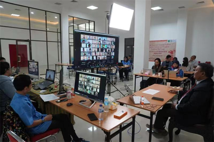 活動現(xiàn)場。供圖：印尼三一一大學(xué)孔子學(xué)院