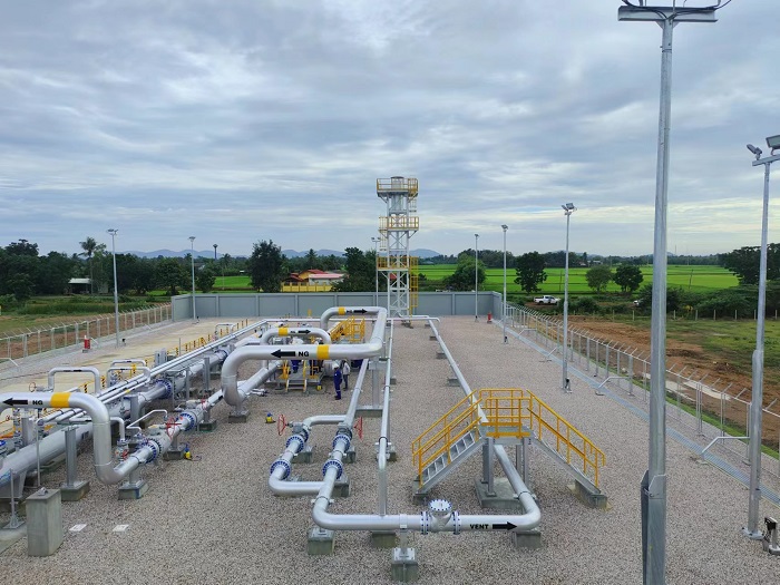 泰國新崗天然氣管道項目首站。卡瑪萊 攝