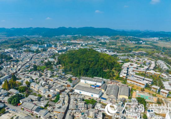 航拍舊州古鎮(zhèn)。人民網(wǎng) 陽茜攝