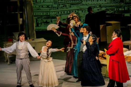 圖為《賈尼·斯基基》劇照。中國(guó)國(guó)家大劇院供圖。