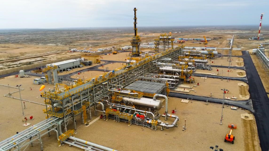 圖為西古爾納-1油田項(xiàng)目一景。中國石油（伊拉克）西古爾納公司供圖。