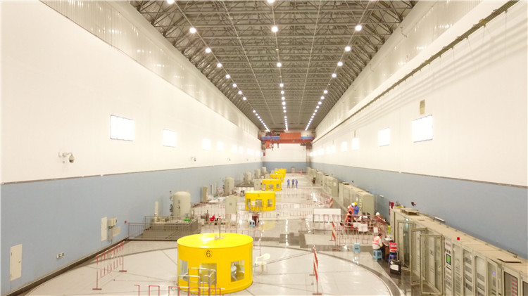 卡魯瑪水電站發(fā)電機組。王劍攝