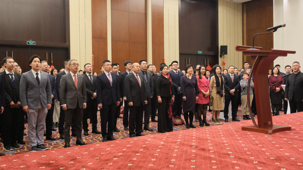 駐白俄羅斯使館2024年新春招待會現(xiàn)場。 駐白俄羅斯使館供圖