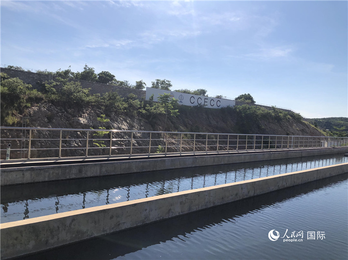 由中國土木工程（贊比亞）有限公司承建的卡夫河供水項(xiàng)目。人民網(wǎng)記者 黃培昭攝