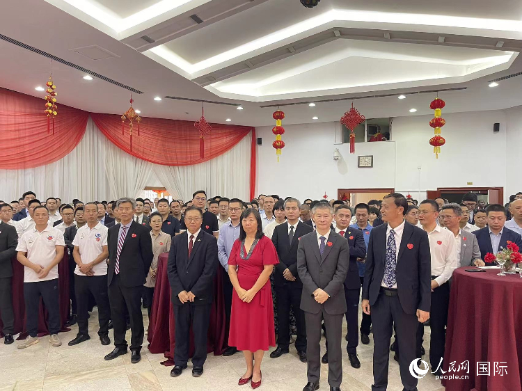 駐尼日利亞使館春節(jié)招待會現(xiàn)場。人民網(wǎng)記者 姜宣攝