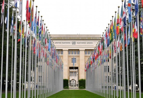 這是2023年5月21日在瑞士日內(nèi)瓦拍攝的聯(lián)合國萬國宮。新華社記者連漪攝