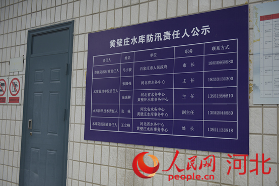 防汛責(zé)任人公示牌。人民網(wǎng)祝龍超攝