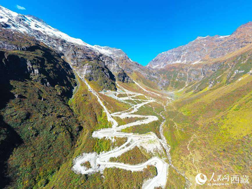圖為西藏林芝市墨脫縣境內(nèi)，植被隨山體升高而變化。
