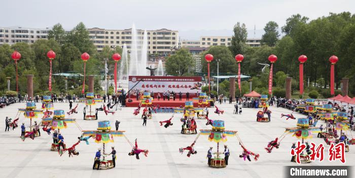 圖為青海省海東市非遺展示。(資料圖) 海東市文體旅游廣電局 供圖