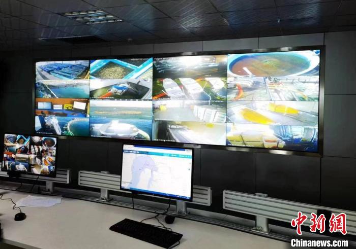 資料圖為生產(chǎn)平臺實時監(jiān)控視頻實現(xiàn)高速率、低時延回傳。　青海移動海南分公司供圖