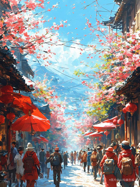 【巳巳如意萬(wàn)象新】漫評(píng)丨紅紅火火中國(guó)年，照見新年新圖景