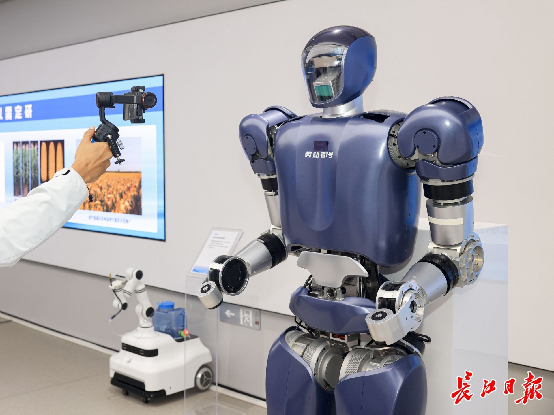 格藍若人形機器人。長江日報記者胡冬冬 攝