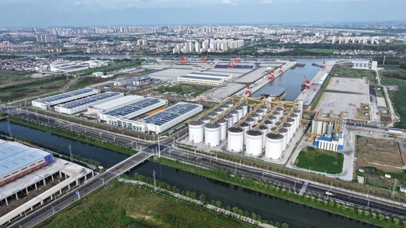 航拍黃碼港產(chǎn)業(yè)園。蔣童攝