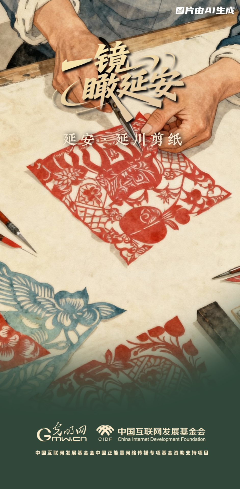 【一鏡瞰延安·AI海報】跟著這些非遺文化，感受老區(qū)風(fēng)土人情