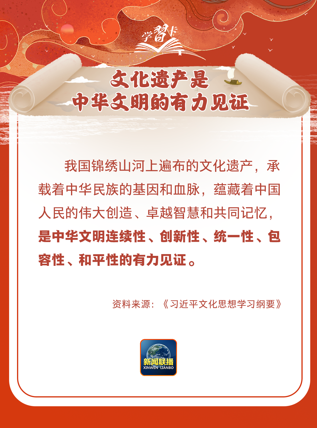 學(xué)習(xí)卡丨守護好中華民族的文化瑰寶！