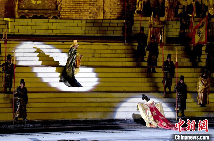 3月17日，西藏拉薩，《文成公主》大型史詩劇演出現(xiàn)場?！±盍?攝