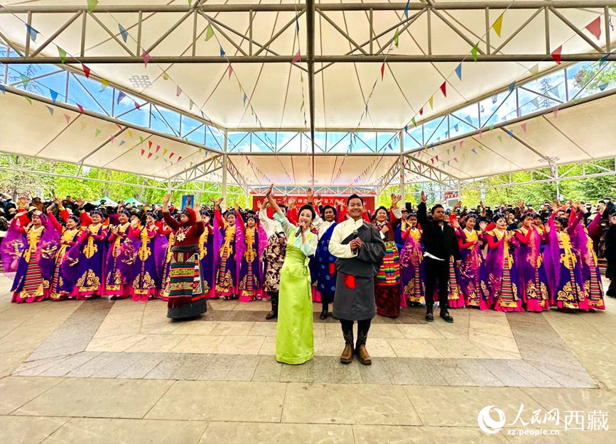 演出活動結(jié)束。人民網(wǎng) 次仁羅布攝