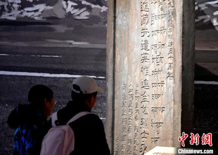 圖為5月18日，觀眾正在欣賞展覽?！±盍?攝