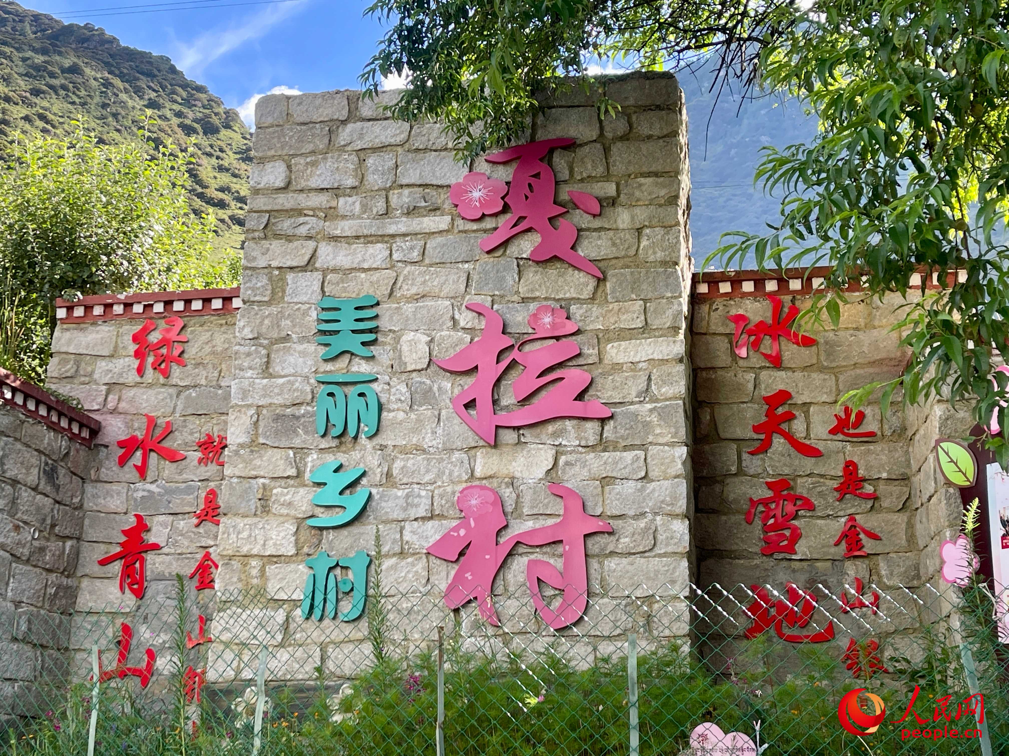 林芝鎮(zhèn)嘎拉村。人民網(wǎng) 周靜圓攝